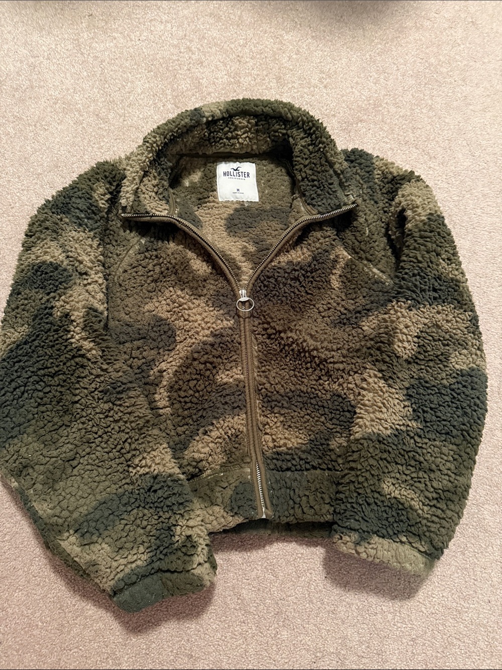 Hollister Camo Sherpa Jacket